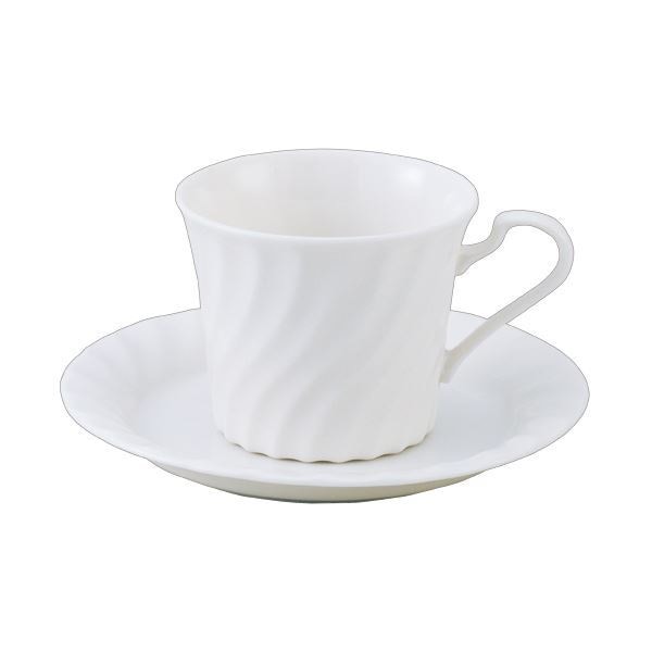 （まとめ） いちがま ニューボーン コーヒー碗皿 1セット（6客） [x2セット]