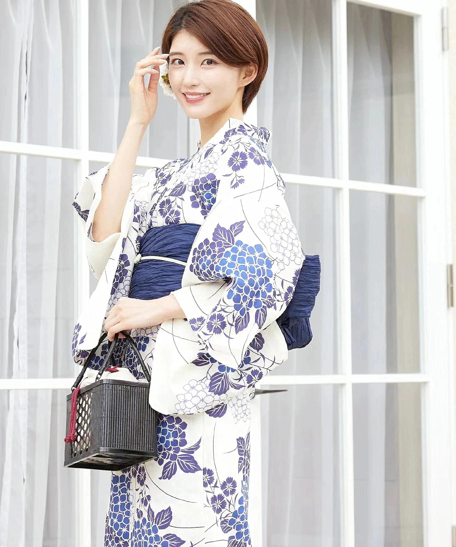 早買い早割 女性用の着物ゆかた伝統的なフォーマルウェア綿麻スタイル撮影レトロ旅行服