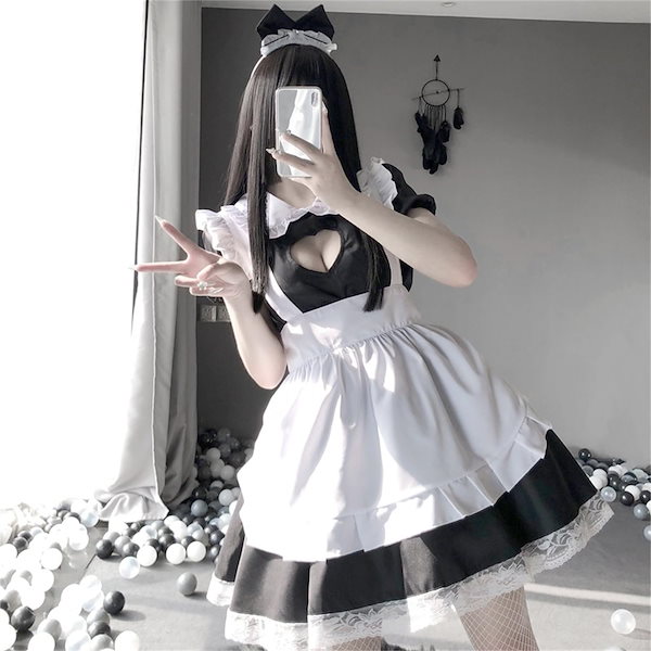 Qoo10] メイド服 コスプレ セット セクシー 仮