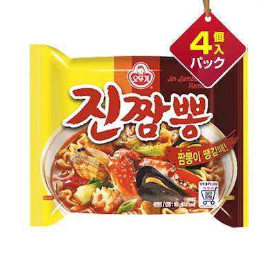 ジンチャンポン（130gｘ4個入りパック) 韓国ラーメン...のサムネイル