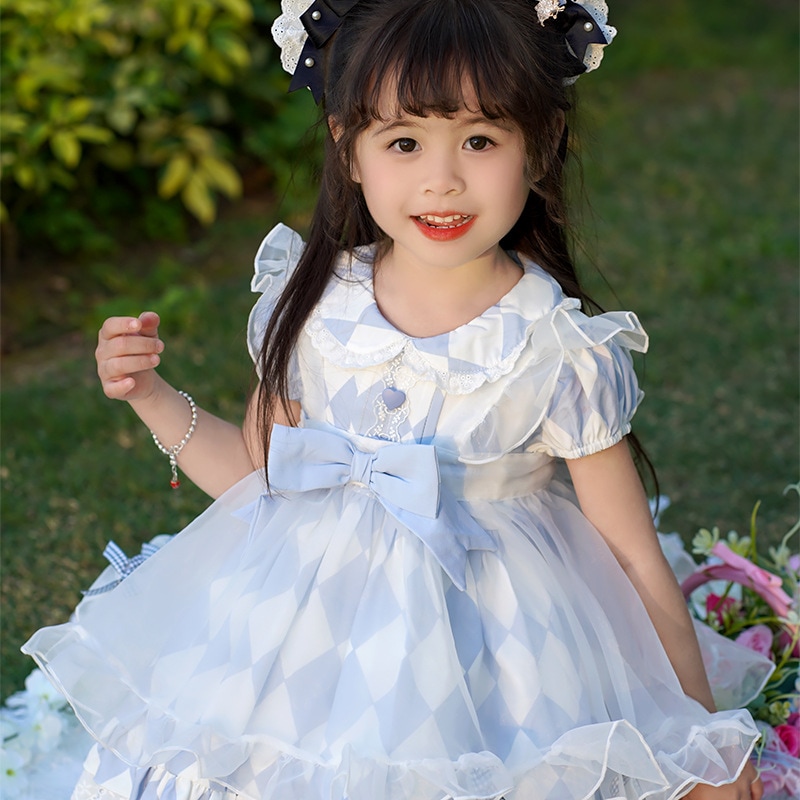 子供服 2024夏 半袖 女の子 ワンピース 子供用 プリンセススカート 女の子 ロリータスカート ロリータ 子供スカート