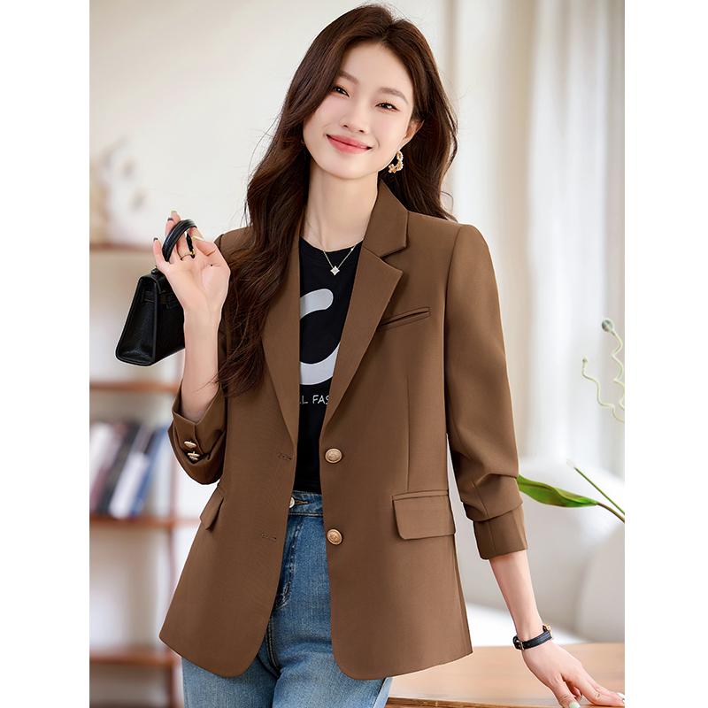レディース スーツジャケット 入学式 ママ 春秋 ファッション スリム フィット バックスリット シンプル 上品 おしゃれ ビジネス ワーク 通勤