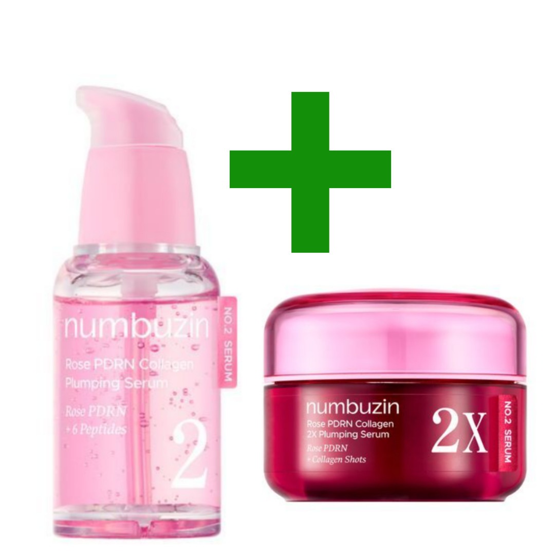 2番 ローズ PDRN コラーゲン プランピング セラム ツーエックス 30ml+ローズ PDRN コラーゲン プランピング セラム 30ml