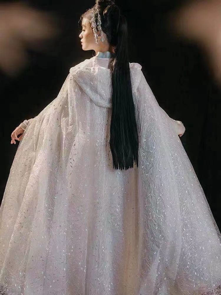 マント 2023 新しいジャケット スーパー妖精旅行休暇日焼け止め服レトロ スタイル ショール韓服マント刺繍アウター