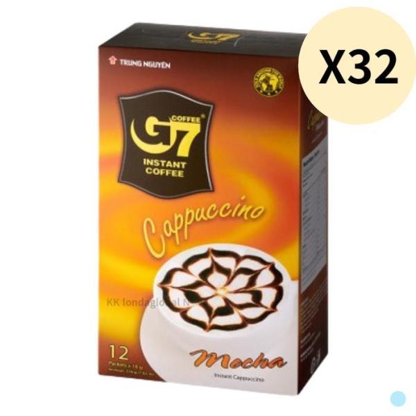G7 コーヒー ベトナム カプチーノ モカ 湯沸室 18g 12個 X 32 26,198円