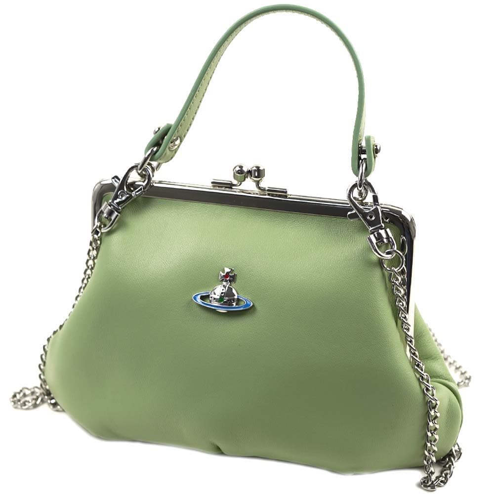 ヴィヴィアンウエストウッド Vivienne Westwood ショルダーバッグ ハンドバッグ レディース EMMA FRAME PURSE GREEN グリーン 52020003-40564-M40