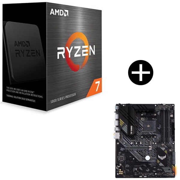 国内正規品 Ryzen 7 5700X W/O Cooler CPU + ASUS TUF GAMING B550-PLUS マザーボード セット