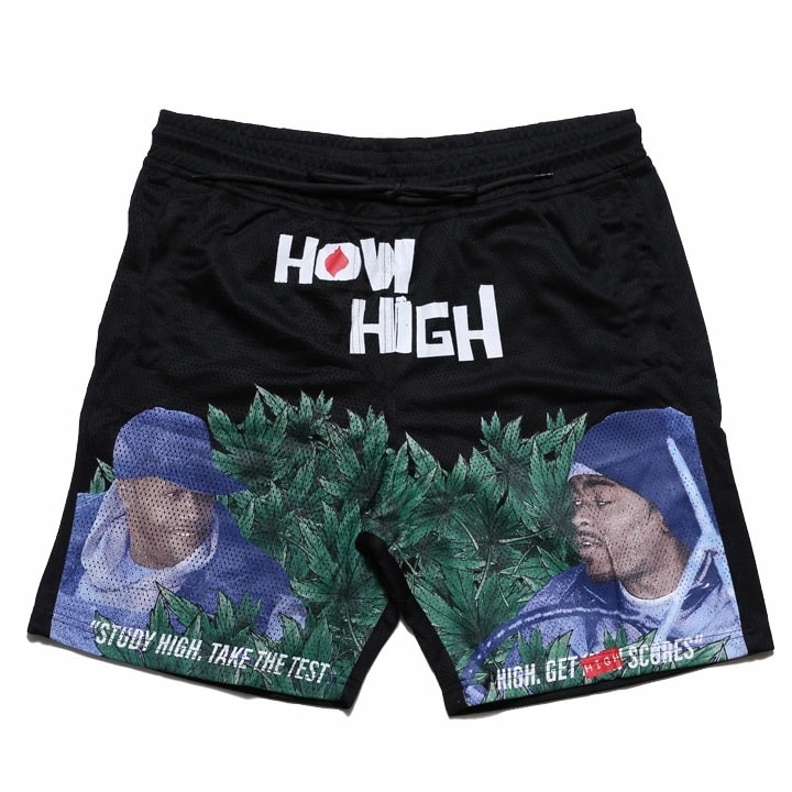 REASON × HOW HIGH ハーフパンツ バスパン 半ズボン 短パン メンズ 春夏用 黒 大きいサイズ ハウ ハイ 映画 ビー・バッド・ボーイズ 限定