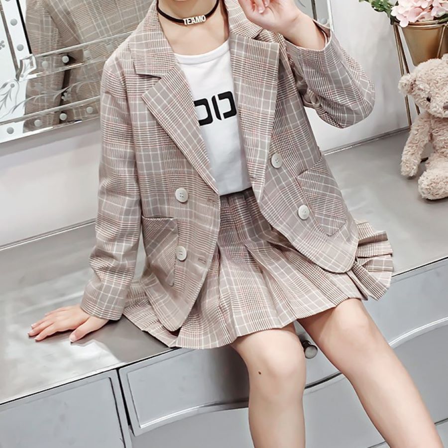 小学生セットアップ女の子子供服パンツスーツスカートスーツキッズ2点セット子供スーツフォーマル