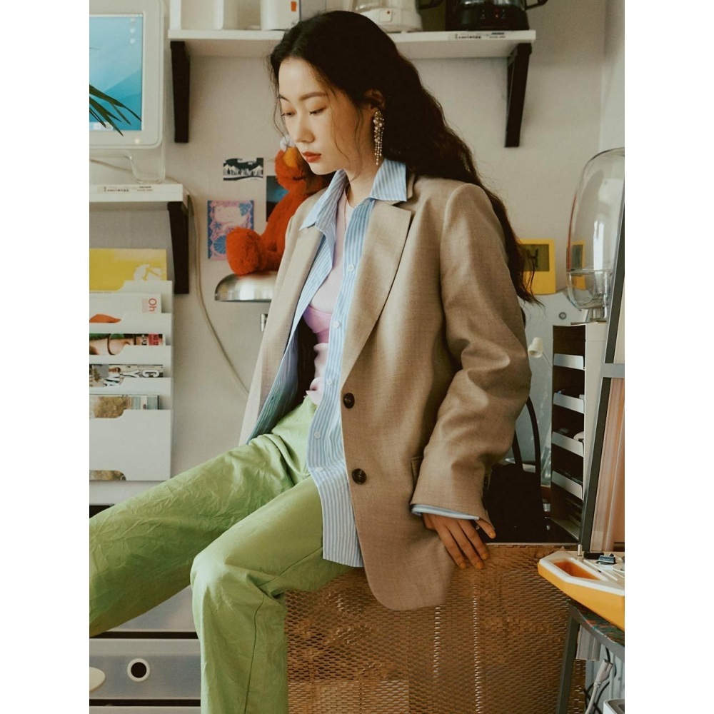 LOEUVRE オートミールウールジャケット SW1SJ107 91