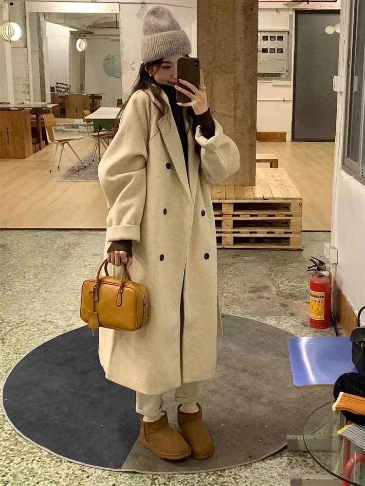 2025冬新作 ツイードコート秋冬新作韓国シニア感覚ヘップバーン風気質厚手ツイードジャケット 6,200円