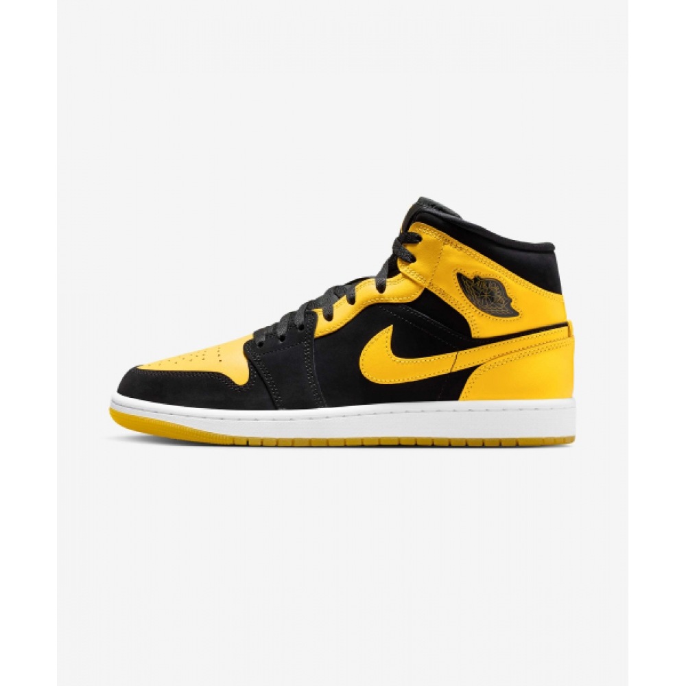 ナイキ エアジョーダン 1 ミッド SE M - ブラック:ホワイト:バイシティメイズ / HJ6654-071