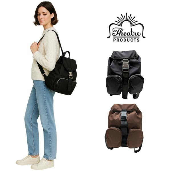THEATREPRODUCTS ナイロンツイル2WAYバックパック リュック リュックサック 大容量 かばん カバン 普段使い レディース プレゼント ギフト ブラック cl250721