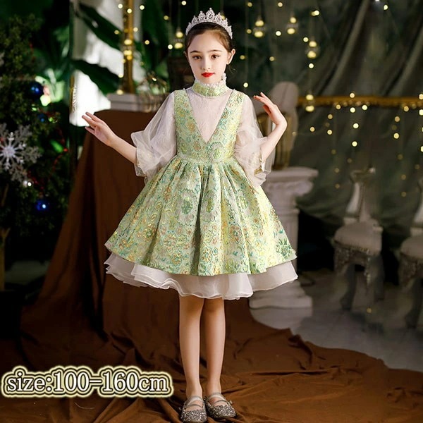 ドレス 子供 ピアノ 発表会 ピアノ発表会 中学生 ワンピース 女の子 ショート丈ドレス ショート丈 膝丈 ミニ丈 結婚式 ジュニア ピアノ発表会ドレス 袖付き パーティードレス イブニングドレス キ