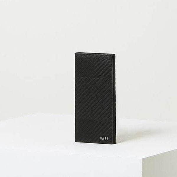 DBWA5F210BK ブラック チェック 牛革 長財布