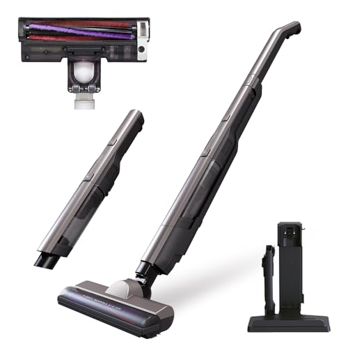 アイリスオーヤマ(IRIS OHYAMA) 【2 in 1】アイリスオーヤマ 掃除機 コードレス スティッククリーナー ハンディ 自走式パワーヘッド 置くだけ充電 SCD-160P-T ブラウンメタリ