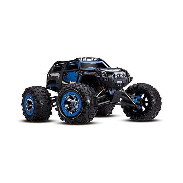 Traxxas Summit: 1/10 Scale 4WD Electric Extreme Terrain Monster Truck with TQi 2.4GHz Radio， Blue 並行