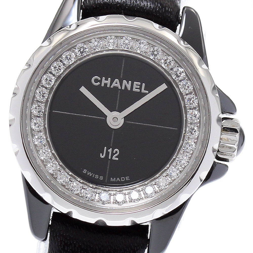 シャネル CHANEL H4663 J12 XS ダイヤ クォーツ レディース 良品 _874241【中古】