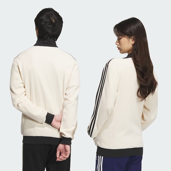 Qoo10 adidas ワッフル トラック ジャケット ミドル