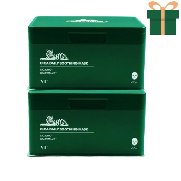 CICA デイリースージングマスク, 30枚1日1パックフェイスマスク パック美容液マスク一日一枚マスクシート 韓国コスメ