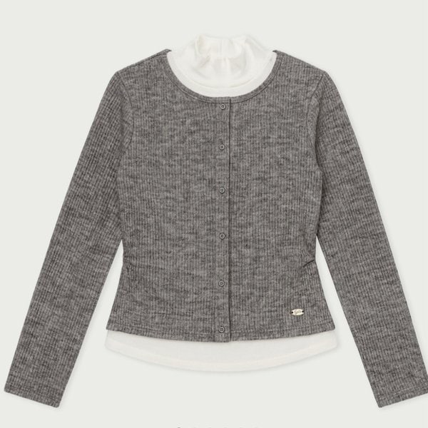 女性レイヤードタートルネックTシャツ 10540-131-827-12CC-SH