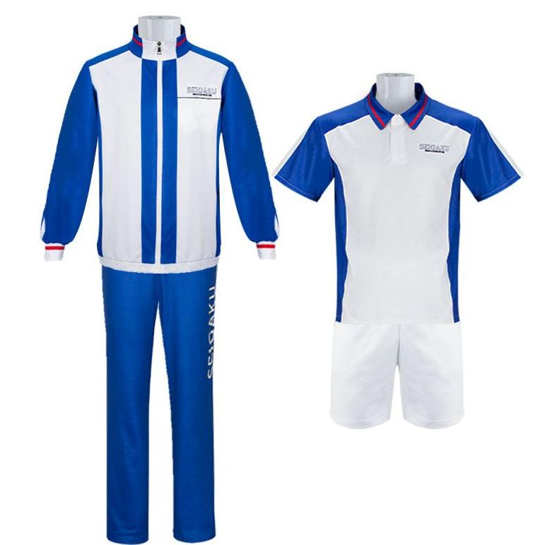 【人気SALE】SXXXL サイズ 4点セット 上下 ユニフォーム ジャージ コスプレ衣装 SEIGAKU 青春学園 風 テニスの王子様