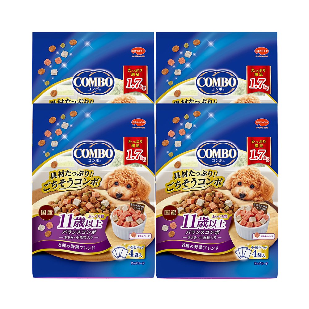 ドッグフード　コンボ　ドッグ　１１歳以上　１．７ｋｇ（４２５ｇX４袋）X４個　ＣＲＣ45―05―35―35―00