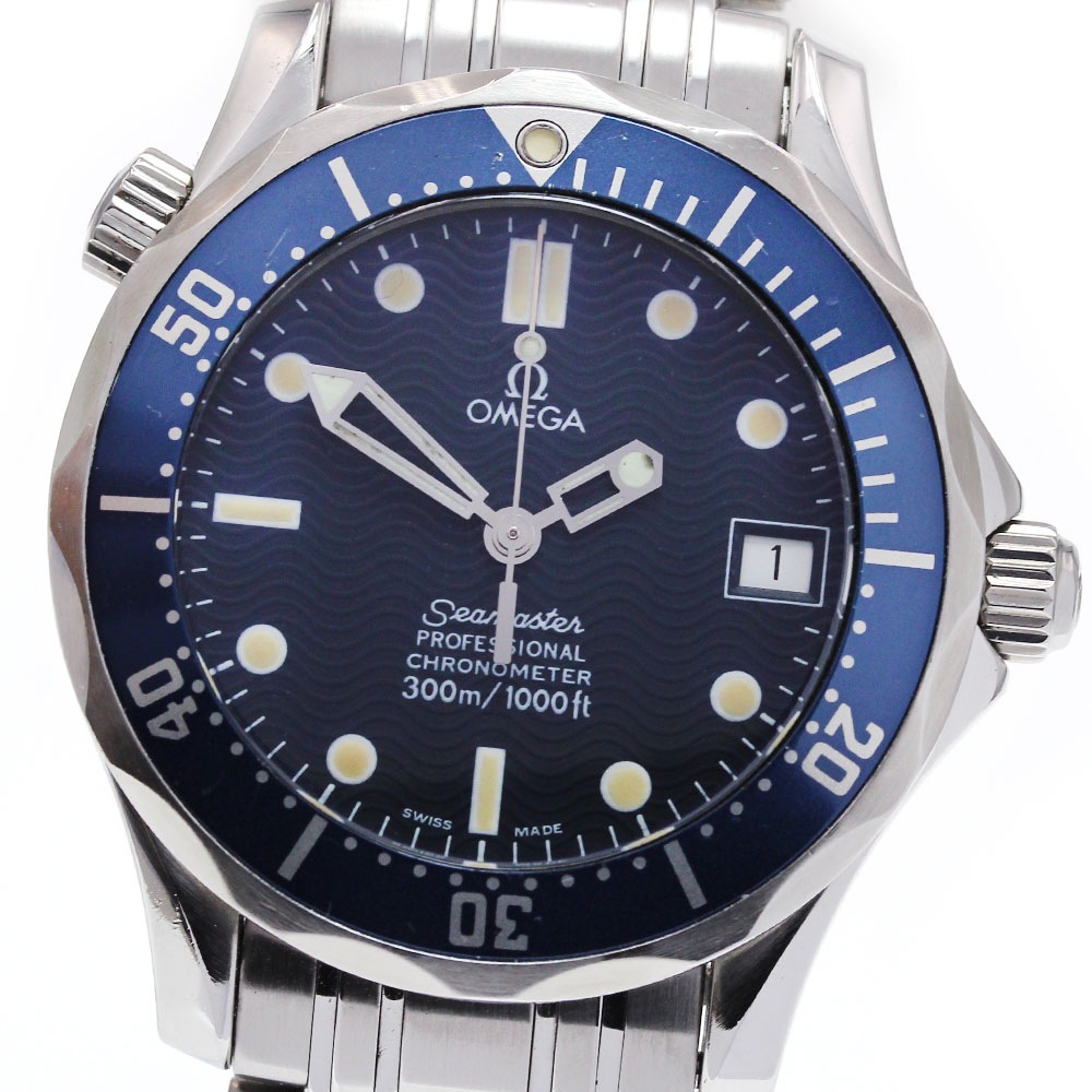 オメガ OMEGA 2551.80 シーマスター 300 デイト 自動巻き ボーイズ _823641【中古】