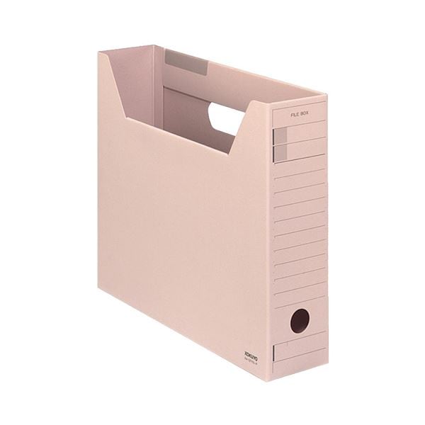 （まとめ）コクヨファイルボックス-FS(Fタイプ) A4ヨコ 背幅75mm ピンク A4-SFFN-P 1セット(5冊) (×3セット)