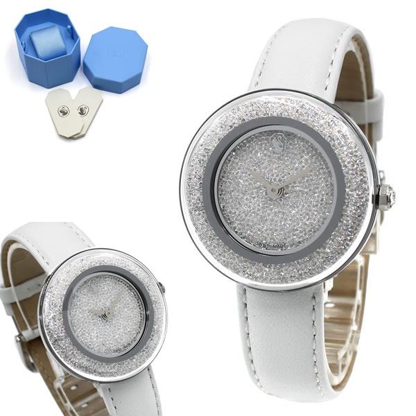 5668887 Crystalline Lustre クリスタルライン 腕時計 ホワイト ウォッチ レディース