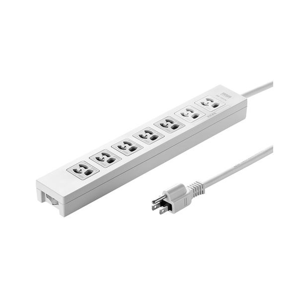 (まとめ)サンワサプライ 電源タップ TAP-F37-3KR(×2セット)
