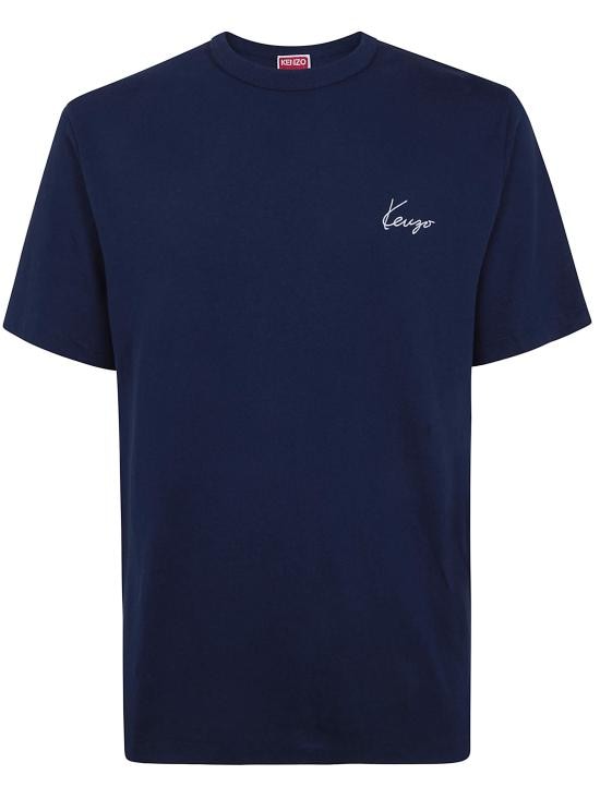 KENZO Men Tops FG55TS2214SK 76 SINGLE JERSEY NAVY BLUE
