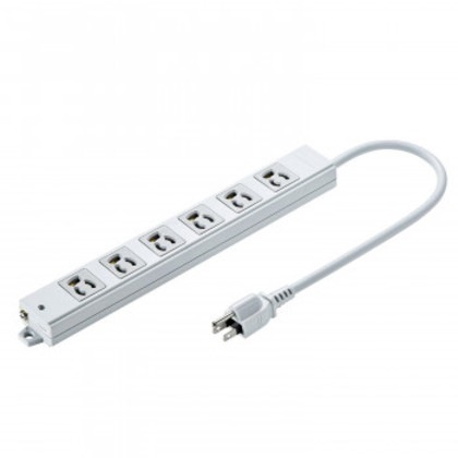 サンワサプライ 工事物件タップ 3P・6個口・0.3m TAP-K6-03