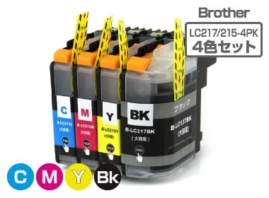 LC219/215-4PK 4色パック大容量大容量3セット Brother(ブラザー) 互換インクカートリッジ プリンターインク ICチップ残量検知対応