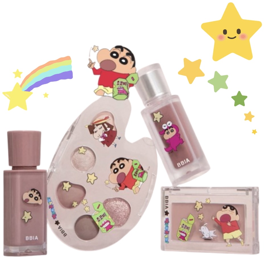 [ NEWクレヨンしんちゃんコラボ 4種セット] グローティント&ラストベルベットティント&ラストアイパレット& RTW ダウニーチーク 5,772円