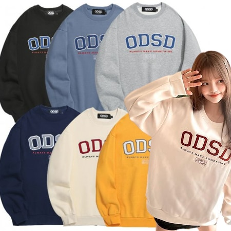 ODD STUDIOロゴポイント裏起毛トレーナー