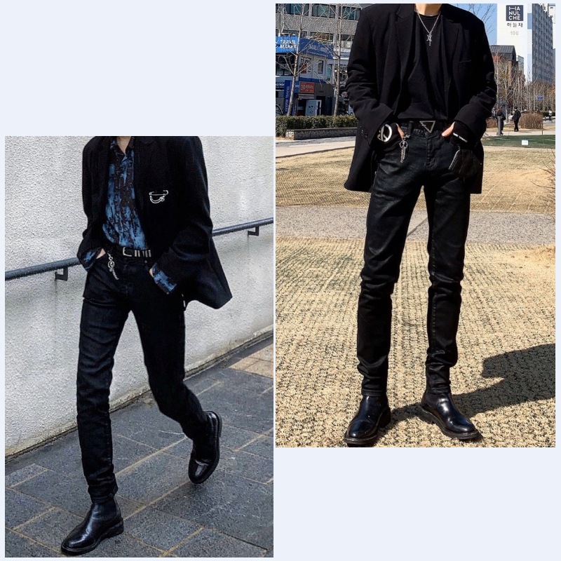 DEARMINEDRM Black Coating Jeans 人気商品