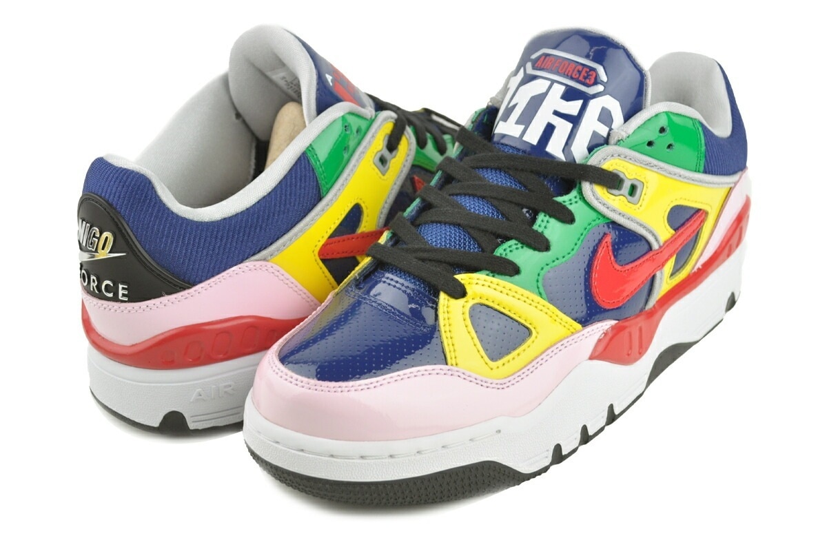 エアフォース 3 ロー 二ゴー スニーカー AFIII ネイビー マルチ コラボ hq1458-400