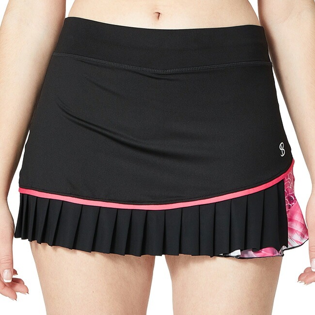 ＵＳサイズ Sofibella(ソフィベラ) レディース Phoenix 13インチ スコート 1921-BLK ブラック(22y2mテニス)