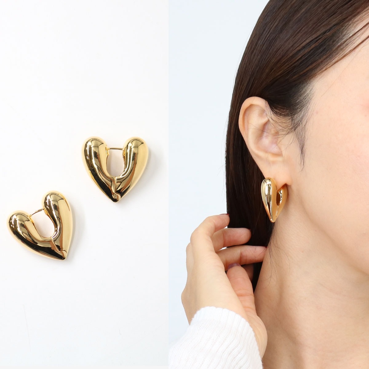 HEART HOOPS LRG ハートフープピアス ゴールド プレゼント ギフト アクセサリー ブランド
