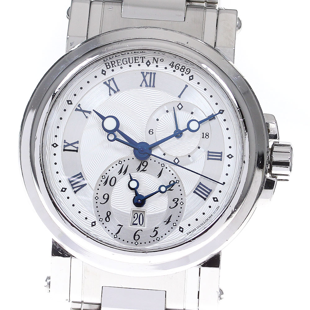 ブレゲ Breguet 5857 マリーン GMT デイト 自動巻き メンズ _820990【中古】