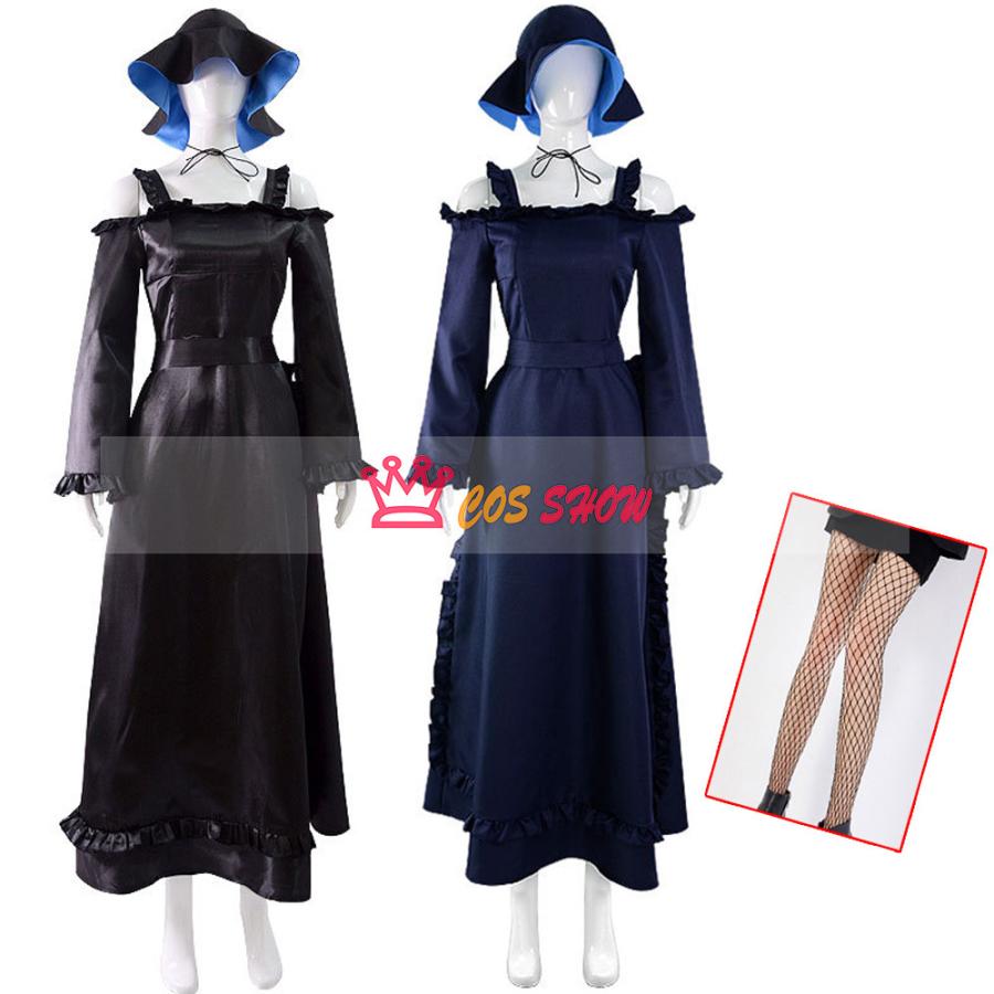 アリス cosplay ハロウィン 仮装 死神坊ちゃんと黒メイド コスプレ衣装 クリスマス 文化祭 ステージ 帽+ストーキング付き 人気商品N0.1 お祭り 実物撮影 イベント