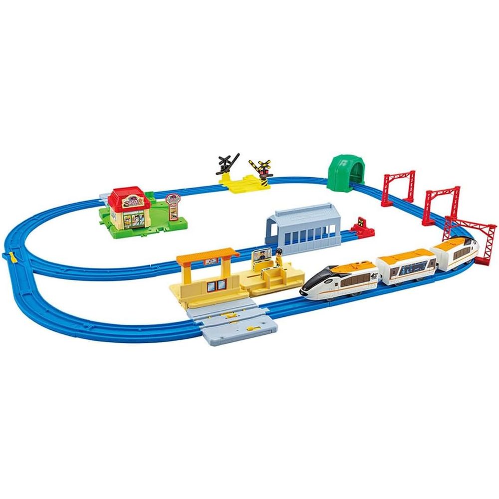 プラレール 情景いっぱい！トミカと遊べる！アクションタウンセット 電車 列車 おもちゃ 3歳以上
