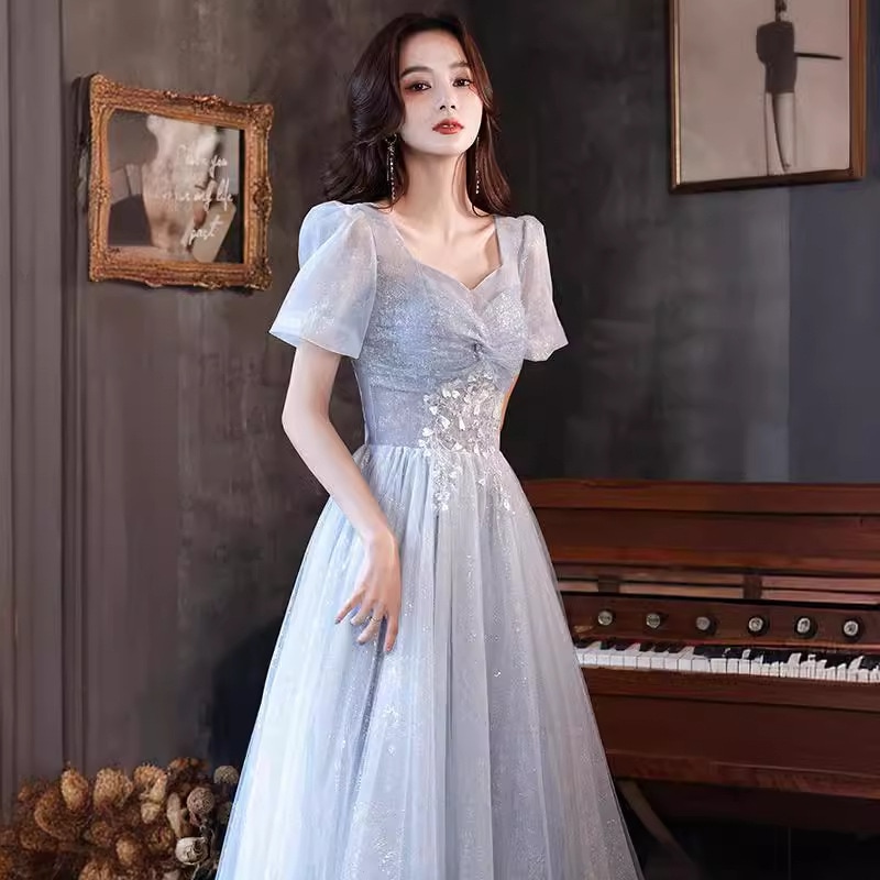 芸考イブニングドレスドレス宴会気質軽い贅沢学生声楽音楽生ドレス会司会者ドレス