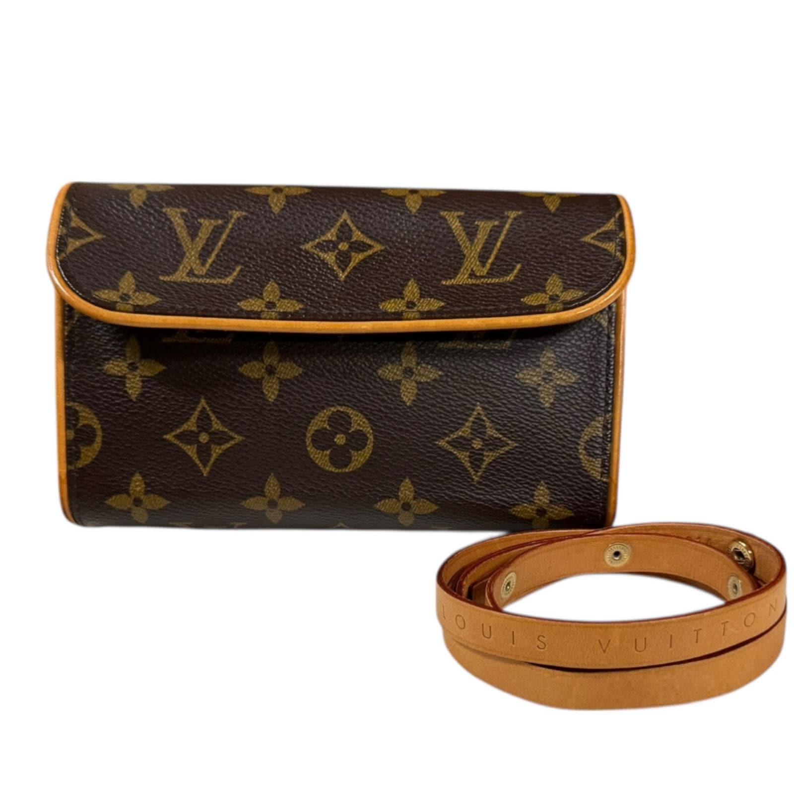 ルイヴィトン ポシェットフロランティーヌ モノグラム ウエストバッグ モノグラムキャンバス M51855 ブラウン LOUIS VUITTON 中古
