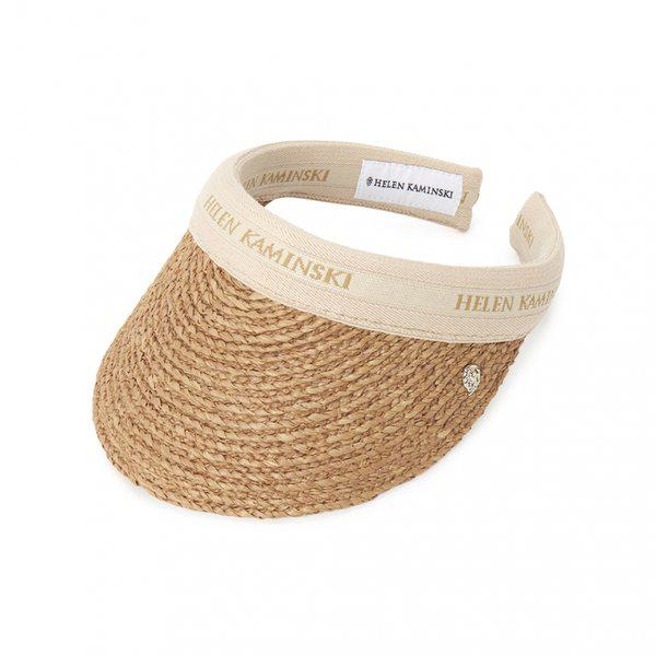 [シーズン限定] 26SS ビアンカ 8 女性用バイザー HAT52204 NOUGAT NATURAL LOGO