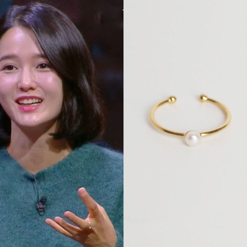 [メンズ パープル 着用] Simple pearl ring(Silver925)韓国ファッション芸能人着用デイリーアクセサリー韓国アクセサリートレンドアイテム韓国デイリーファッションセ