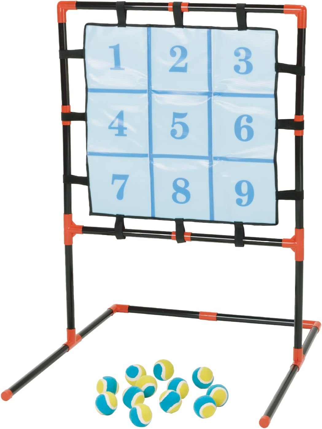 KAISER(カイザー)ストライク ナイン ボード KW-330 ピッチング ターゲット ゲーム ボールがくっつく 簡単組立 ボール 12個 付