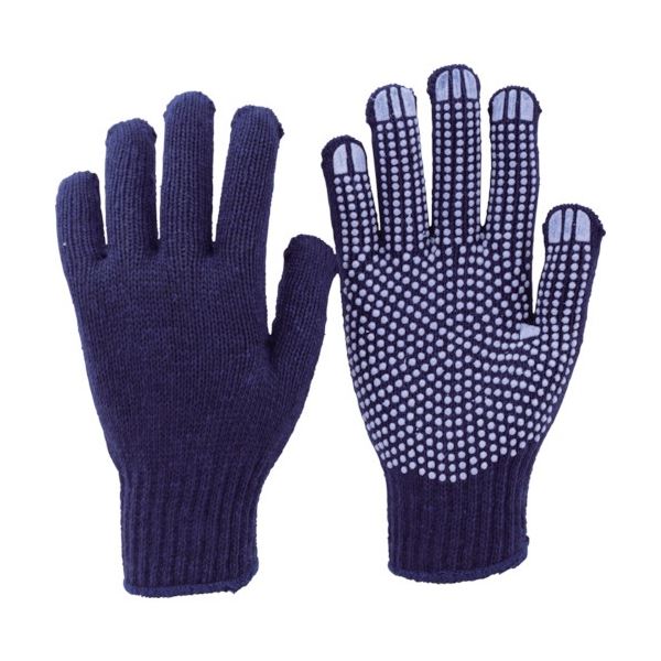 （まとめ）カラーナイロンすべり止め付軍手 紺 TCNSG-KO 1双 [x30セット]