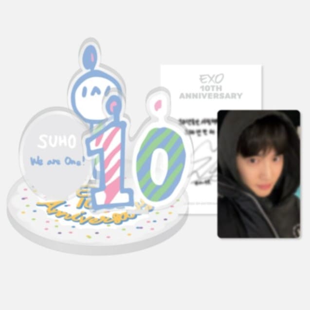 EXO 10th Anniversary Acrylic Stand & AR Voice Card Set